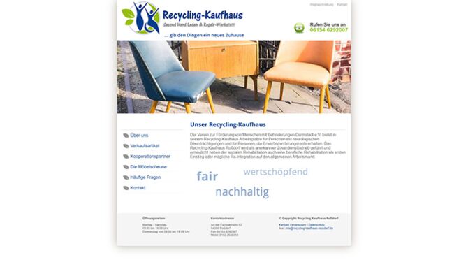 Recycling Kaufhaus Rossdorf